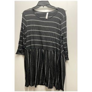 Zenana Premium striped and vertical tunic babydoll